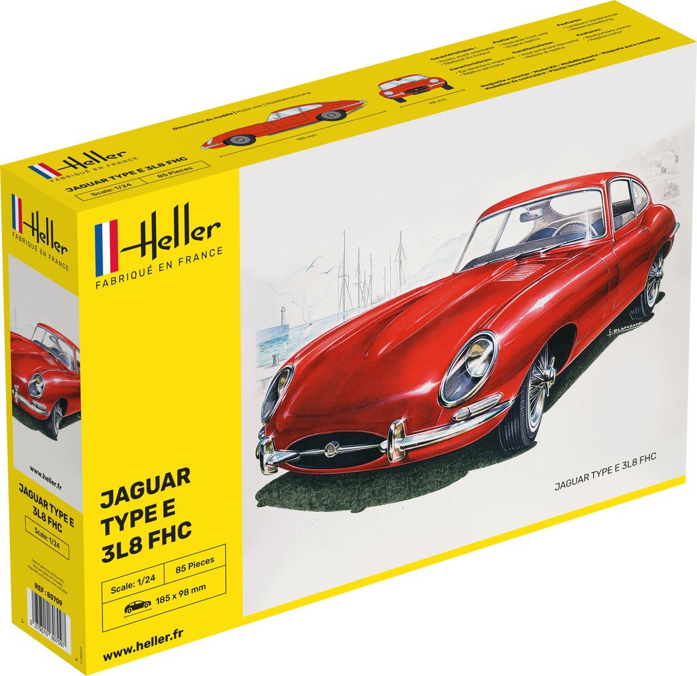 Heller 80709 JAGUAR E-TYPE 3L8 FHC 1:24